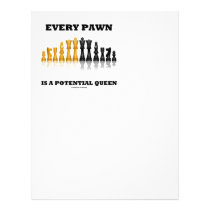 Every Pawn Is A Potential Queen (Reflective Chess) Personalized Letterhead