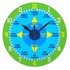 Every Second Counts - Blue & Green Learning Clock