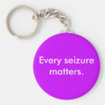 Every seizure matters key chain