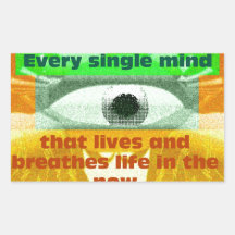 Every single mind that lives and breathes rectangular stickers