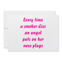 Every time a smoker dies personalized invite
