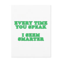 Every Time You Speak postcards