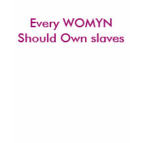 Every WOMYN Should Own slaves t-shirts