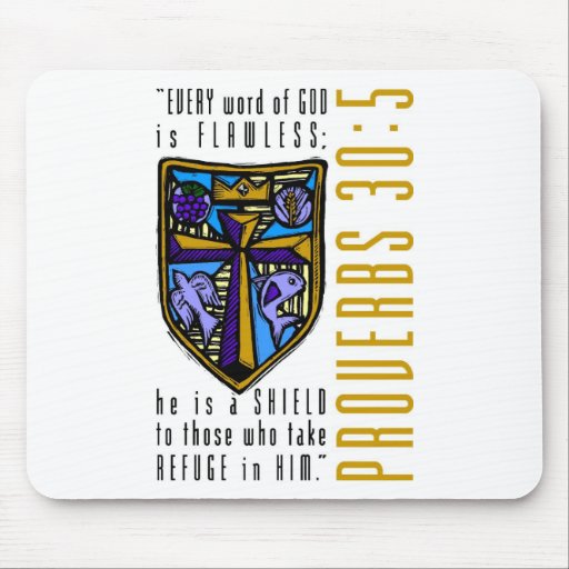 Every word of God is flawless. Mousepad
