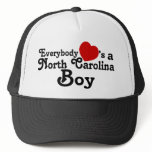 Everybody Hearts a North Carolina Boy hats