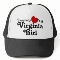 Everybody Hearts a Virginia Girl Mesh Hats