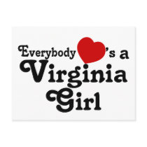 Everybody Hearts a Virginia Girl Post Cards