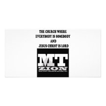 Everybody is Somebody Customized Photo Card