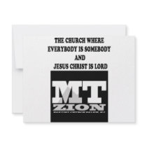 Everybody is Somebody Personalized Invitations
