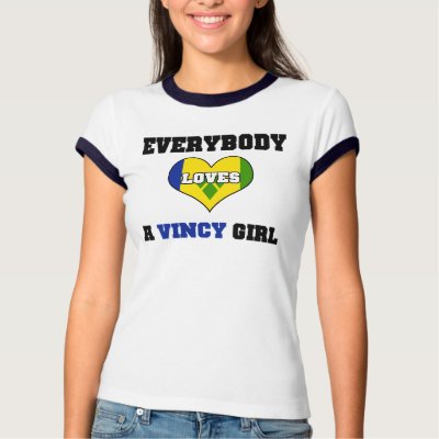Everybody love a Vincy Girl T-shirt by MySpaceCode