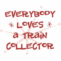 Everybody Loves A Train Collector photo sculptures