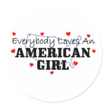Everybody Loves An American Girl Sticker