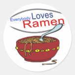 Everybody Loves Ramen Parody stickers