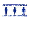 Everybody Loves Robots Restroom Woman's Shirt