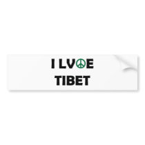 Everybody loves Tibet bumper stickers
