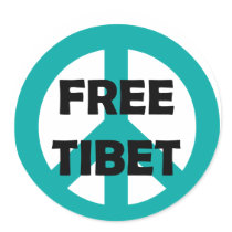Everybody loves Tibet Round Stickers
