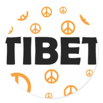 Everybody loves Tibet Round Sticker