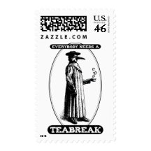 Everybody Needs A Teabreak Postage Stamp