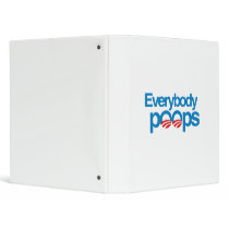 Everybody poops 3 ring binder