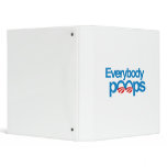 Everybody poops 3 ring binder
