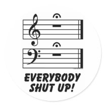 Everybody Shut Up! Stickers
