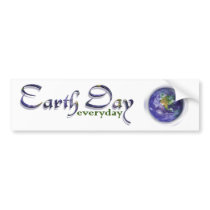 Everyday Earth Day Bumper Sticker bumper stickers