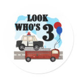 Everyday Heroes 3rd Birthday Round Stickers
