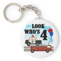 Everyday Heroes 4th Birthday Key Chain