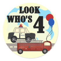 Everyday Heroes 4th Birthday Stickers