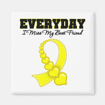 Everyday I Miss My Best Friend Military Refrigerator Magnet