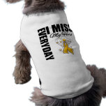 Everyday I Miss My Hero Appendix Cancer Pet T-shirt