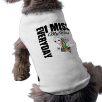 Everyday I Miss My Hero Autism Doggie T-shirt