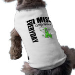 Everyday I Miss My Hero Lymphoma Dog Tee Shirt
