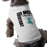 Everyday I Miss My Hero Ovarian Cancer Dog Tee