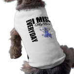Everyday I Miss My Hero Stomach Cancer Doggie T Shirt