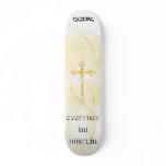 everyday im hustlin clink board  true cross custom skate board
