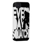 Everyday I'm Squatchin' black and white Iphone 4 Cases