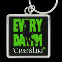 Everyday I'm Treblin 2 Keychain