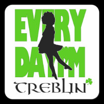 Everyday I'm Treblin 3 Sticker