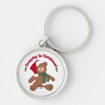 Everyday Is Christmas! ChristmasTeddy Bear Key Chains