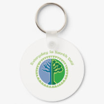 Everyday is Earth Day keychains by naturetees Everyday is Earth Day keychains