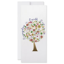 Everyday is earth day rack cards by FourSeasonsShop Everyday is earth day rack cards