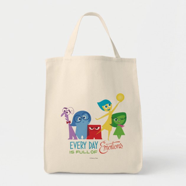 Everyday is Full of Emotions Grocery Tote Bag