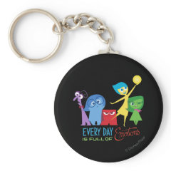 Everyday is Full of Emotions Basic Round Button Keychain