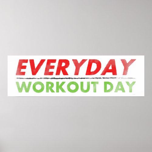 Everyday Workout Day | Vintage Poster