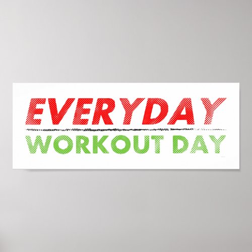 Everyday Workout Day | Vintage Print