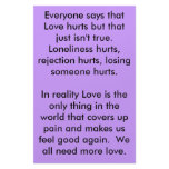 Everyone always says love hurts custom stationery
