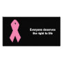 Everyone deserves the right to life personalized photo card