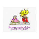Everyone Else Yells Bingo Post Card