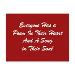 Everyone Has a Poem Postcard